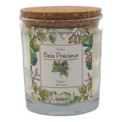 Bougie parfumée cire végétale - Bois d'olivier - Parfum de Grasse