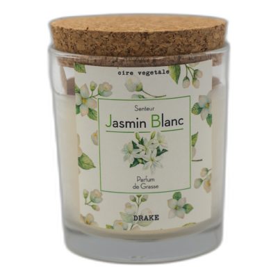 Bougie parfumée cire végétale - Jasmin - Parfum de Grasse