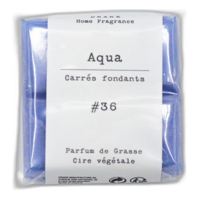 carré fondant - cire végétale - parfum de grasse Aqua