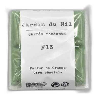 carré fondant - pastille cire végétale parfum de grasse - Jardin du nil