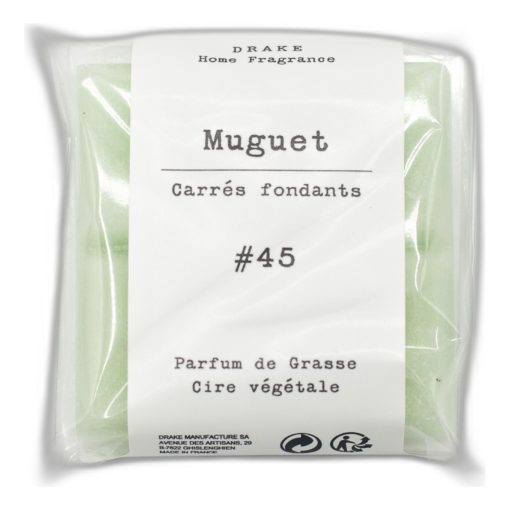 carré fondant - pastille cire végétale parfum de grasse - Muguet