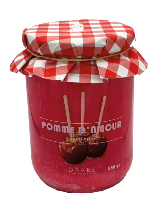 Bougie parfumée - Parfum de Grasse - Pomme d'Amour- cire végétale - fabrication artisanale française - Drake Home Fragrances