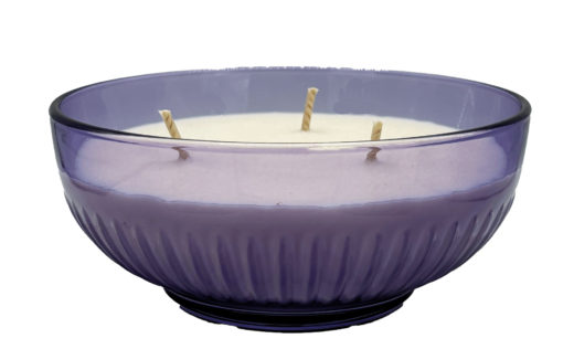 Bougie parfumée - verre coloré - Parfum de Grasse - Perle de coton - cire végétale - Fabrication artisanale - Drake Home Fragrances
