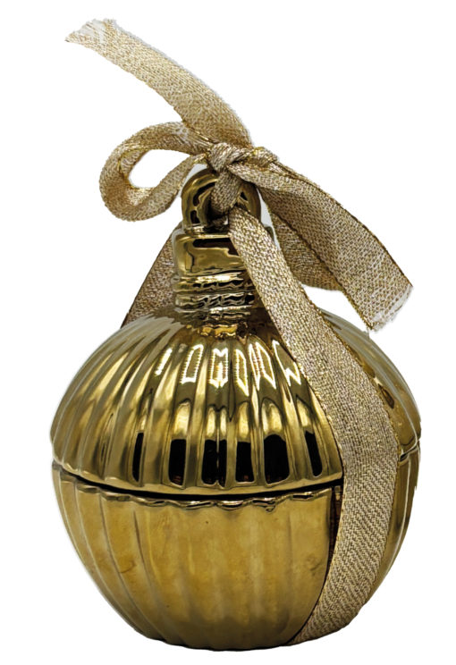 Bougie parfumée - boule de noël Or